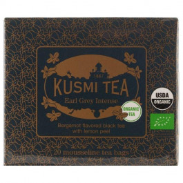   Kusmi Tea Чай чорний  Earl Grey Intense 2 органічний, 20 пакетиків (3585810085166)