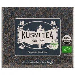   Kusmi Tea Чай чорний  Earl Grey органічний, 20 пакетиків (3585810082325)