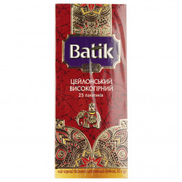   Batik Чай чорний  Gold Цейлонський високогірний, байховий, дрібний, 50 г (4820171919552)