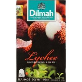   Dilmah Чай чорний  Lychee, 20 пакетиків (896866) (9312631142143)