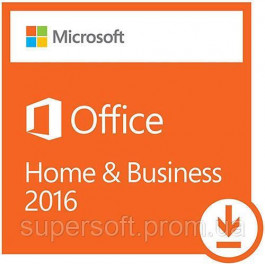   Microsoft Office 2016 для дому и бизнесу Всі мови для 1 ПК (електронна ліцензія) (T5D-02322)