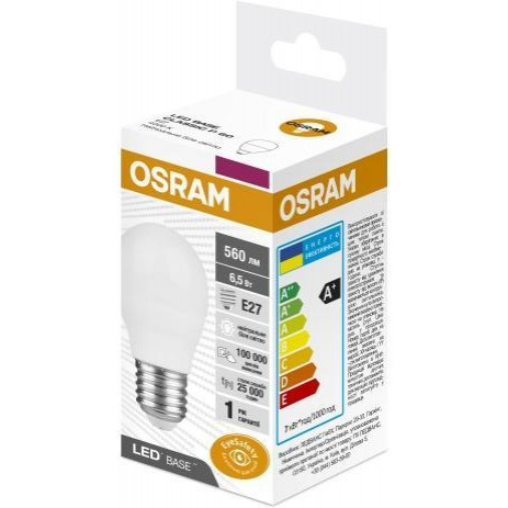 Osram LED Classic 6,5W P45 E27 220V 4000K (4058075627796) - зображення 1