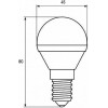 EUROLAMP LED G45 E14 5W 3000K 220V (LED-G45-05143(P)) - зображення 3