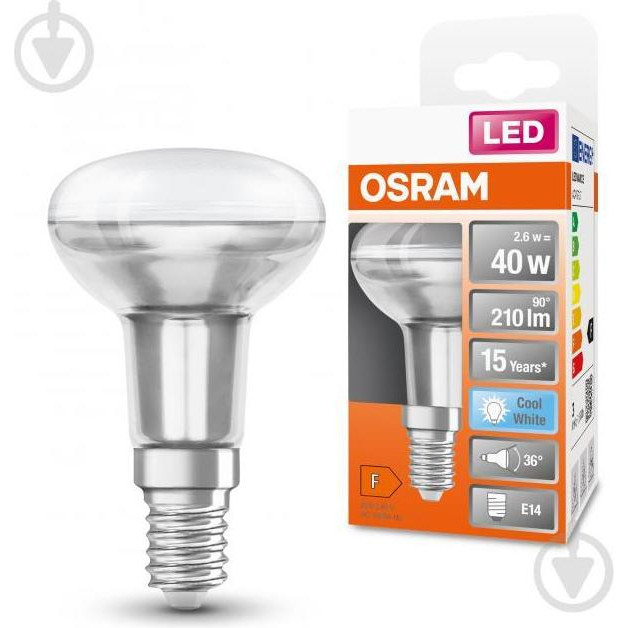 Osram LED R50 2.6W 4000K E14 (4058075433342) - зображення 1