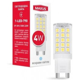   MAXUS LED G9 4W 4100K 220V (1-LED-790)