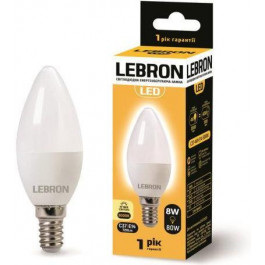   Lebron LED L-C37 8W E14 3000K 700Lm (LEB 11-13-27)