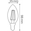 Horoz Electric LED Filament CANDLE-6 6W E14 4200K (001-013-0006-030) - зображення 2