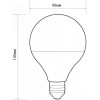 Светкомплект LED 18 Вт G95 матовая E27 220 В 3000 К (6929547652807) - зображення 3