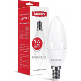   MAXUS LED C37 7W 4100K 220V E14 (1-LED-734)