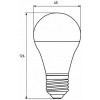 EUROLAMP LED ЕКО A70 15W E27 4000K (LED-A70-15274(P)) - зображення 3