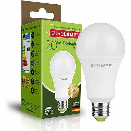 EUROLAMP LED А75 20W E27 3000K (LED-A75-20272(P)) - зображення 1