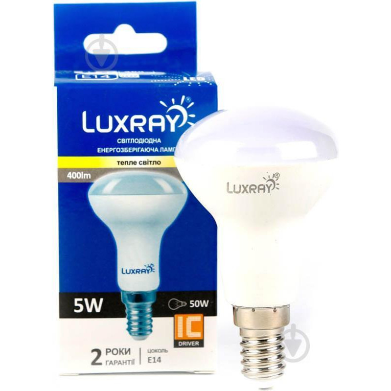 Luxray LED 5W R50 E14 220V 3000K (LX430-R50-1405) - зображення 1