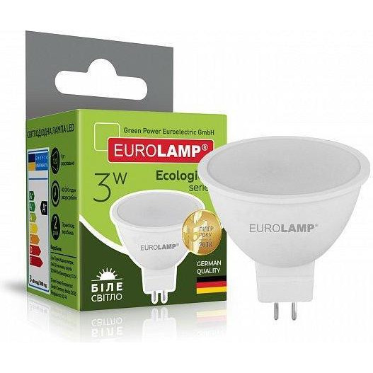 EUROLAMP LED SMD MR16 3W GU5.3 4000K (LED-SMD-03534(P)) - зображення 1