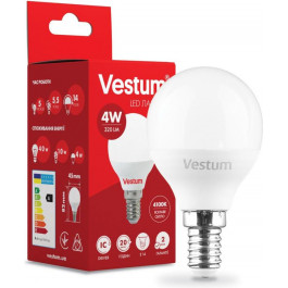   Vestum LED G45 4W 4100K 220V E14 (1-VS-1207)