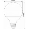 VIDEX LED G95e 15W E27 4100K 220V (VL-G95e-15274) - зображення 3