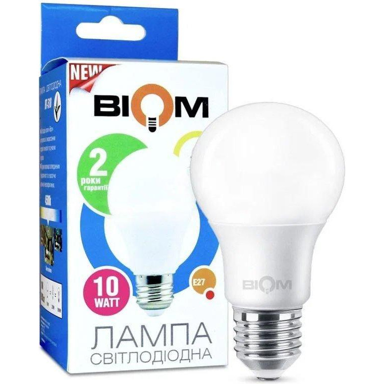 Biom LED BT-509 A60 10W E27 3000К матовая - зображення 1