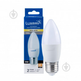   Luxray LED 9 Вт C37 матовая E27 220 В 3000 К (6941372126483)