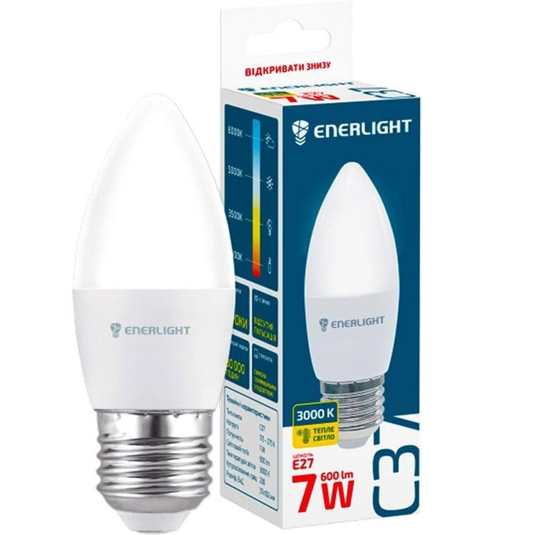 Enerlight LED C37 7W 3000K E27 (C37E277SMDWFR) - зображення 1