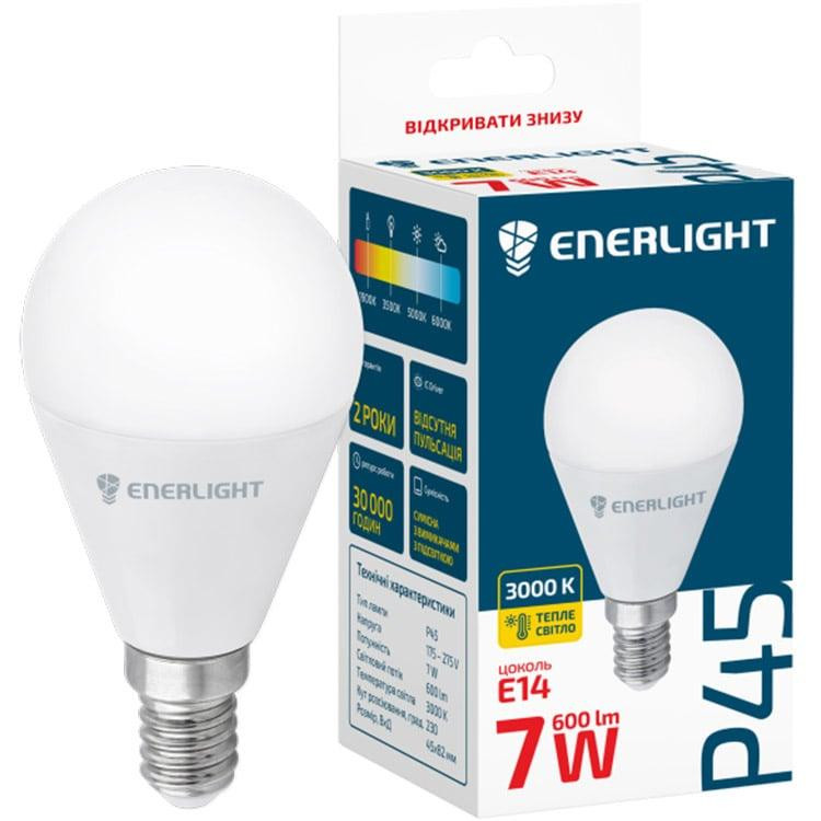 Enerlight LED P45 7W 3000K E14 (P45E147SMDWFR) - зображення 1