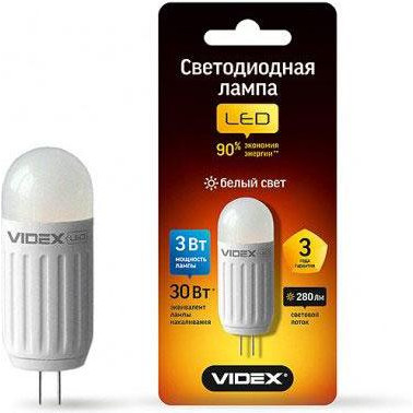 VIDEX LED G4 3W G4 4100K 12V (VL-G4-300124) - зображення 1