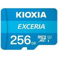   Kioxia 256 GB microSDXC Class 10 UHS-I + SD Adapter LMEX1L256GG2