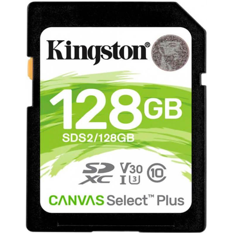 Kingston 128 GB SDXC Class 10 UHS-I U3 Canvas Select Plus SDS2/128GB - зображення 1