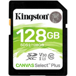   Kingston 128 GB SDXC Class 10 UHS-I U3 Canvas Select Plus SDS2/128GB