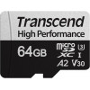 Transcend 64 GB microSDXC Class 10 UHS-I U3 330S + SD Adapter TS64GUSD330S - зображення 2