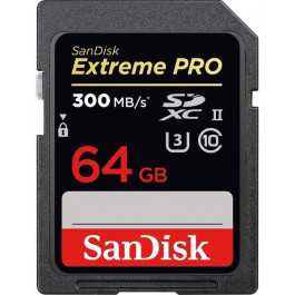   SanDisk 64 GB SDXC UHS-II U3 Extreme Pro SDSDXPK-064G-GN4IN