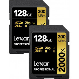   Lexar 128 GB SDXC UHS-II U3 V60 Professional 1667x LSD128CB1667