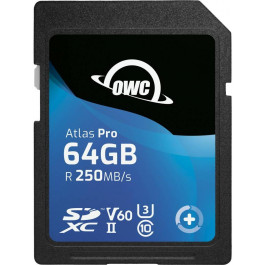   OWC 64GB Atlas Pro SDXC UHS-II V60 Media Card (OWCSDV60P0064)