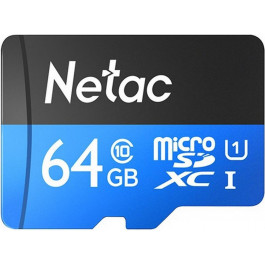   Netac 64 GB microSDXC Class 10 UHS-I + SD adapter NT02P500STN-064G-R