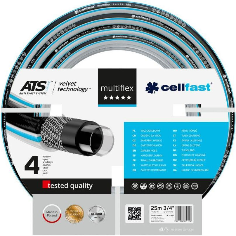 Cellfast Шланг для поливу 13-220 MULTIFLEX 3/4" 25м - зображення 1