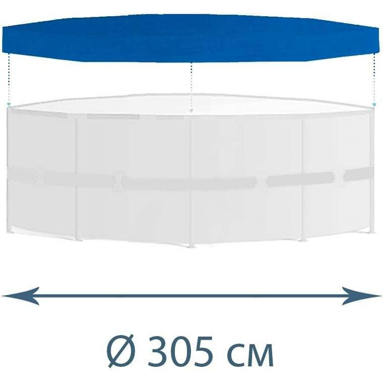 Тент - чохол InPool 33032, для каркасного басейну O 305 см - зображення 1