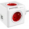 Розгалужувач Allocacoc Powercube Original USB Red (1202RD/DEOUP)