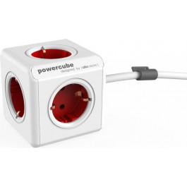   Allocacoc Powercube Extended 1.5m 5р Red (1300RD/DEEXPC)