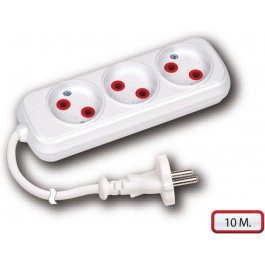   Horoz Electric 3-Gang Socket 3 гн. 10А 10м (200-310-303)