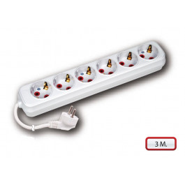   Horoz Electric 6-Gang Socket 6 гн. 16А 3м (200-603-601)