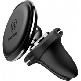   Baseus Magnetic Air Vent Car Mount With Cable Clip Black (SUGX020001)