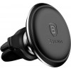 Baseus Magnetic Air Vent Car Mount With Cable Clip Black (SUGX020001) - зображення 3