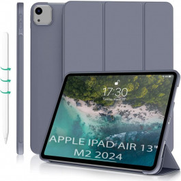   BeCover Чохол-книжка Tri Fold Soft TPU Silicone  для Apple iPad Air 13" M2 2024 Purple (711743)