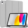 Comma Joy PU Case with Pen Holder Grey для iPad 10.9" 2022 - зображення 1