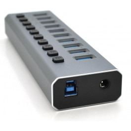   Voltronic USB 3.0 10-port 4QC3.0 Gray (YT-3H6+4)