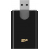 Silicon Power Combo Card Reader USB 3.2 Gen 1 Black (SPU3AT5REDEL300K) - зображення 1