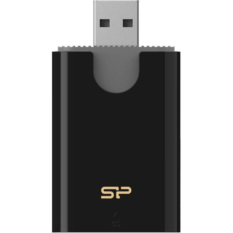 Silicon Power Combo Card Reader USB 3.2 Gen 1 Black (SPU3AT5REDEL300K) - зображення 1