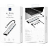 WIWU Adapter Apollo A531H USB-C to HDMI+2x3xUSB3.0+2xUSB-C Grey - зображення 2