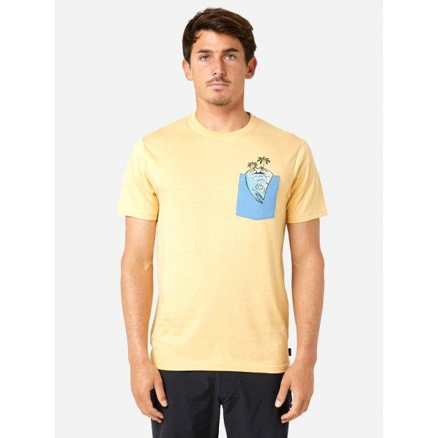 Rip Curl Футболка  Inda Pocket Tee 044MTE-9746 L Жовта (9359082287276) - зображення 1