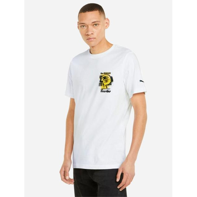 PUMA Футболка  Pl Graphic Tee 53378507 M  White (4064535844825) - зображення 1