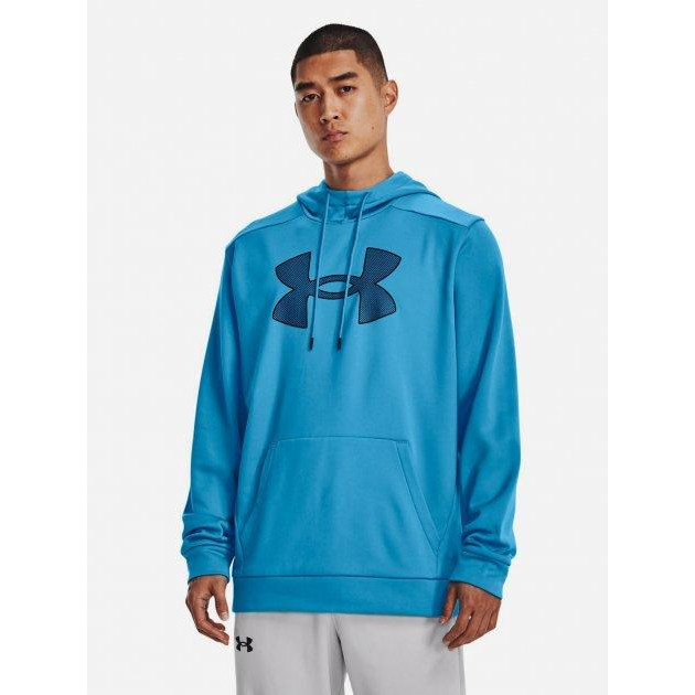 Under Armour Худі утеплене чоловіче  Ua Armour Fleece Big Logo Hd-Blu 1373352-419 S (195253823282) - зображення 1