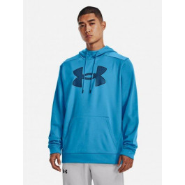   Under Armour Худі утеплене чоловіче  Ua Armour Fleece Big Logo Hd-Blu 1373352-419 S (195253823282)